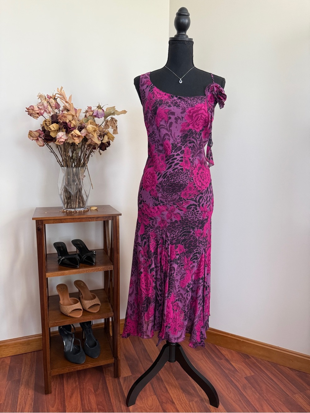 Exotic Y2K Animal Print Zara Larsson Euro Summer Evening Dress | US 14 / UK 18